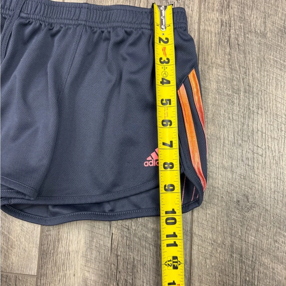 adidas Navy Running Shorts with Pink &‎ Orange Accents